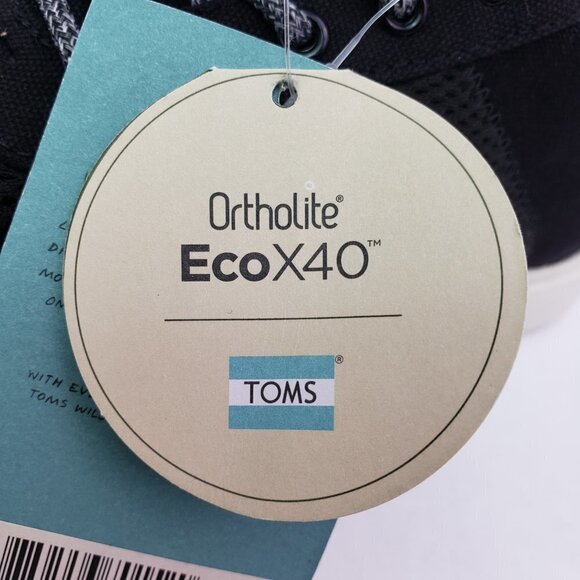 NEW Toms Arroyo Womens Size 7 Black Canvas Mesh Trainers Sneakers Shoes 10014133 - Picture 9 of 12